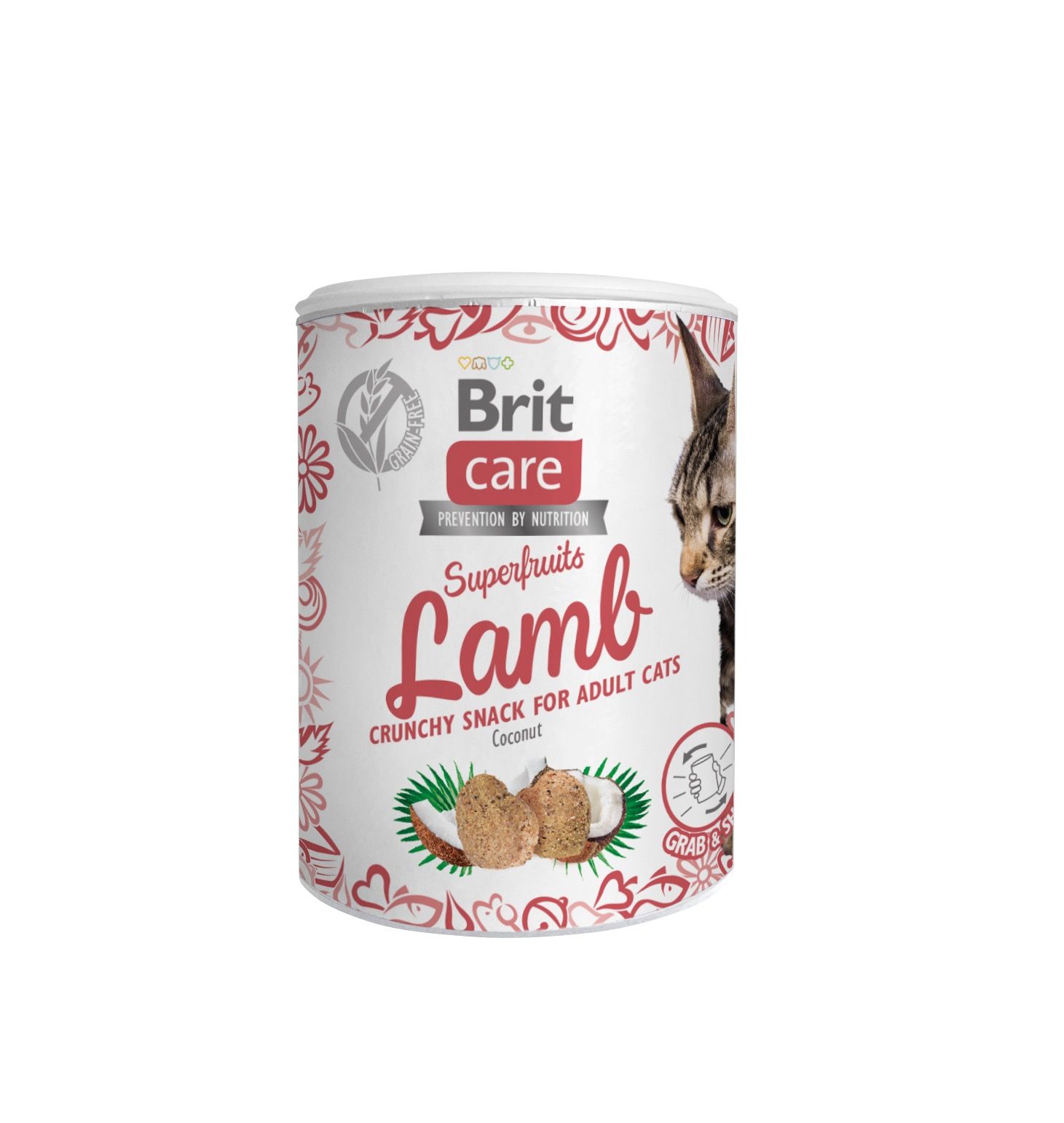 Brit Care Superfruits Lamb with Coconut skanėstas katėms, 100g