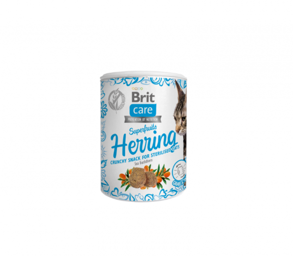 Brit Care Superfruits Herring with Sea Buckthorn skanėstas katėms, 100g