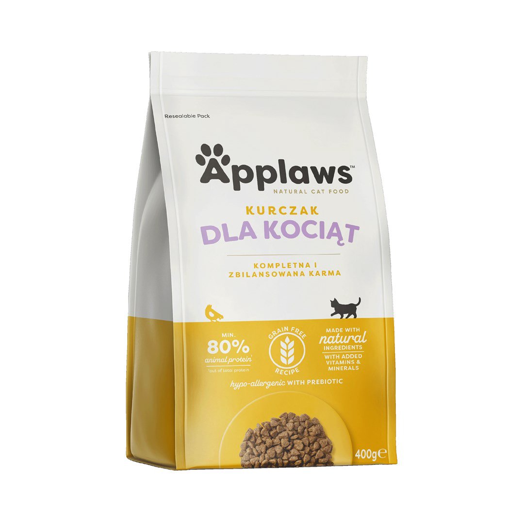 APPLAWS Kitten Chicken - sausas kačių maistas - 400g