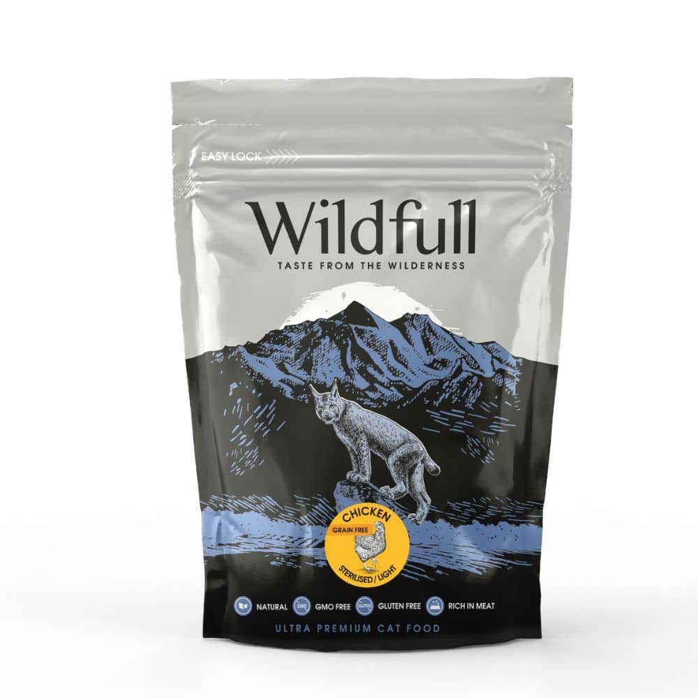 Wildfull Cat Chicken Sterilized sausas maistas katėms 400 g