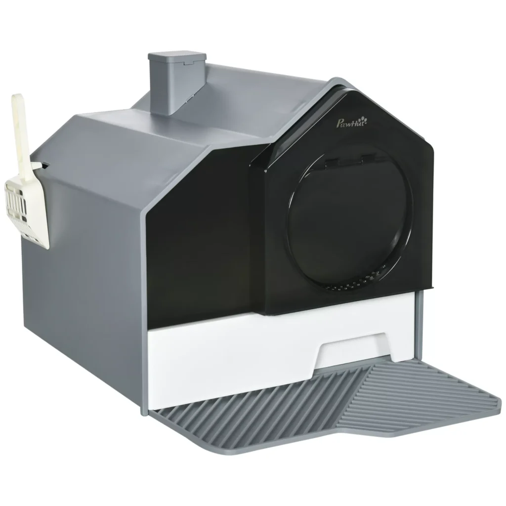 Kačių kraiko dėžutė su gaubtuvu "Scoop" filtras katėms iki 8 kg, 47x45x42cm
