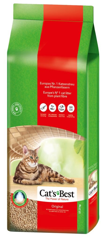 Cats best Original 40l (17,2kg) sušokantis natūralus pjuveninis kra