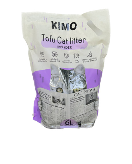 Kimo tofu kraikas katėms levandų kvapo, 6 l