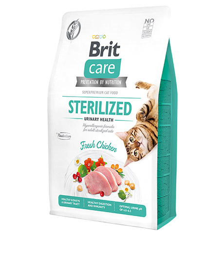 Brit Care Cat Sterilized Urinary Health sausas maistas katėms : Pakuotė - 7 kg