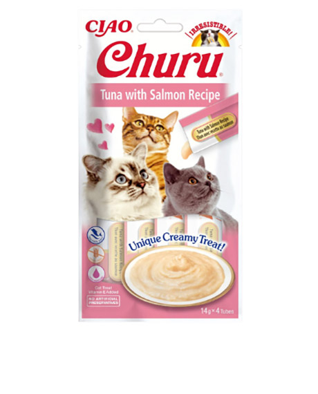 Churu Cat Tuna Salmon kreminiai skanėstai katėms su tunu ir lašiša, 56 g