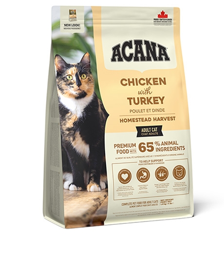 Acana Homestead Harvest Cat sausas maistas katėms : Pakuotė - 4.5 kg