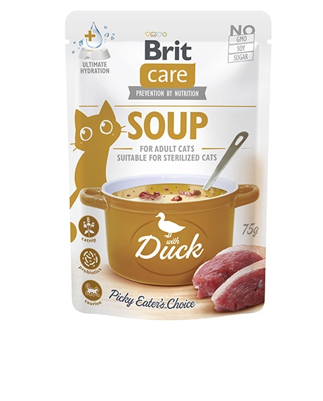 Brit Care Cat Soup Duck sriuba katėms su antiena, 75 g