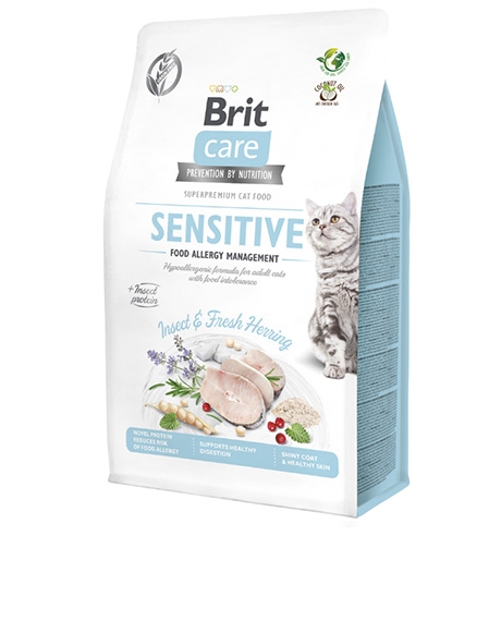 Brit Care Cat Insect - Fresh Herring sausas maistas katėms : Pakuotė - 7 kg