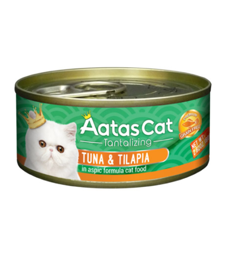 Aatas Cat Tantalizing Tuna - Tilapia konservai katėms, 80 g