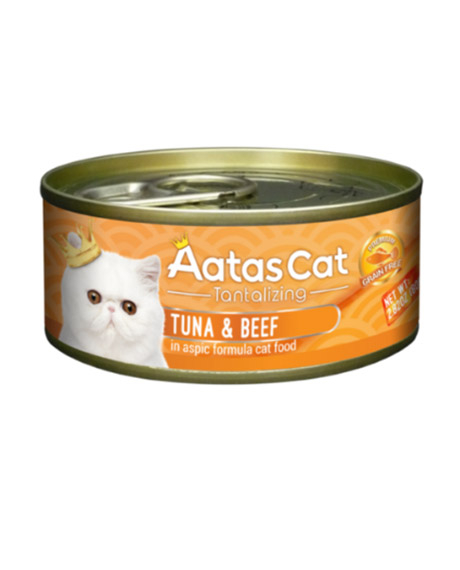 Aatas Cat Tantalizing Tuna - Beef konservai katėms, 80 g