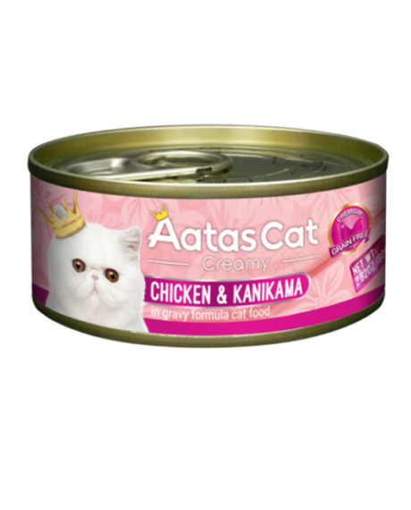 Aatas Cat Creamy Chicken - Kanikama konservai katėms, 80 g
