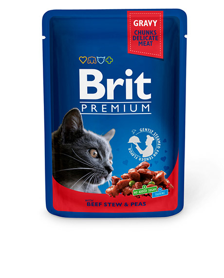 Brit Premium Beef Stew-Peas konservai katėms su jautiena, 100 g