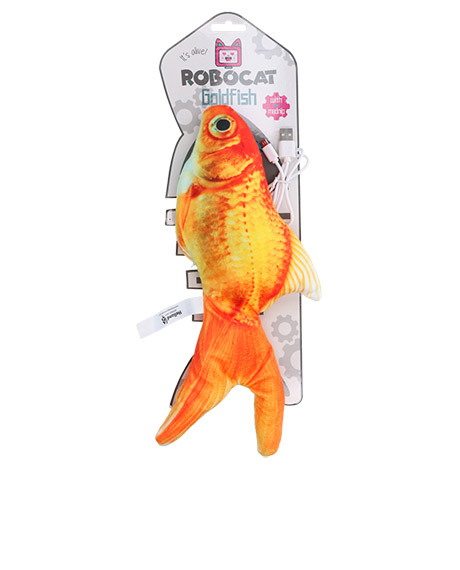 Robocat Goldfish judanti žuvis žaislas katėms, 30 cm