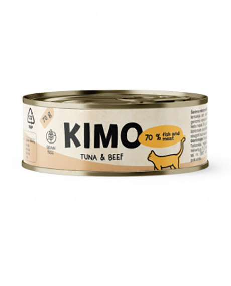 Kimo Tuna - Beef konservai katėms su tunu ir jautiena, 70 g
