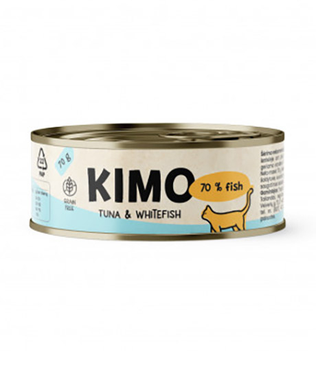 Kimo Tuna - Whitefish konservai katėms su tunu ir balta žuvimi, 70 g
