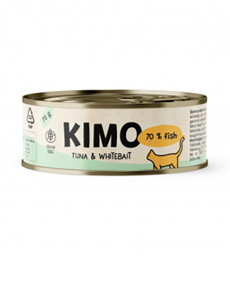 Kimo Tuna - Whitebit konservai katėms su tunu ir mailiumi, 70 g