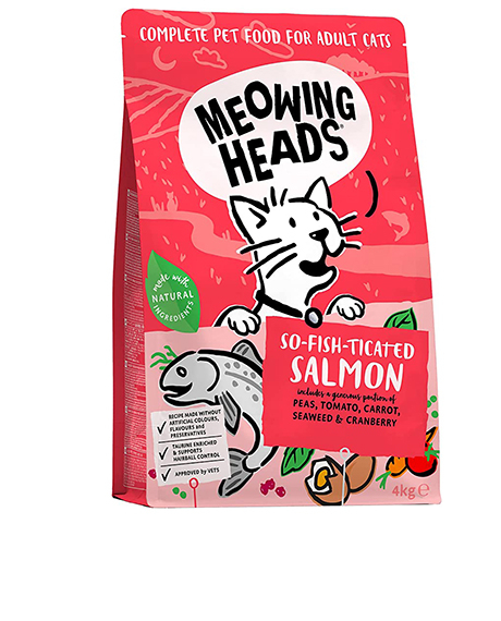Meowing Heads So Fish Ticated sausas maistas katėms, 4 kg