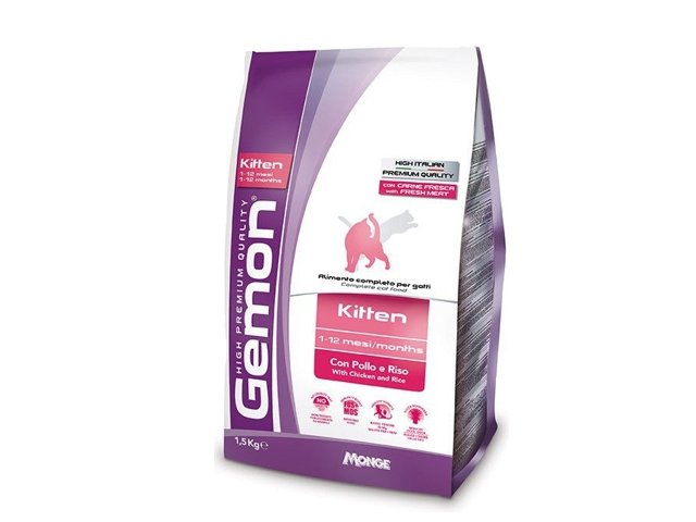 Gemon Kitten visavertis pašaras jauniems kačiukams su vištiena ir ryžiais 20kg