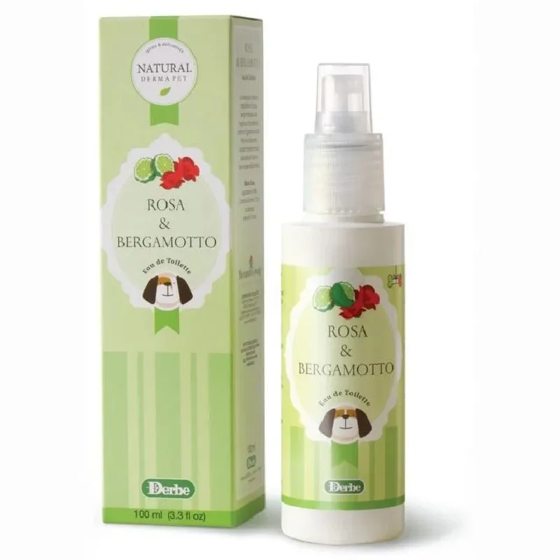 Natural Derma Pet Rosa & Bergamotto kvepalai šunims ir katėms, rožių ir bergamočių aromatas; 100ml