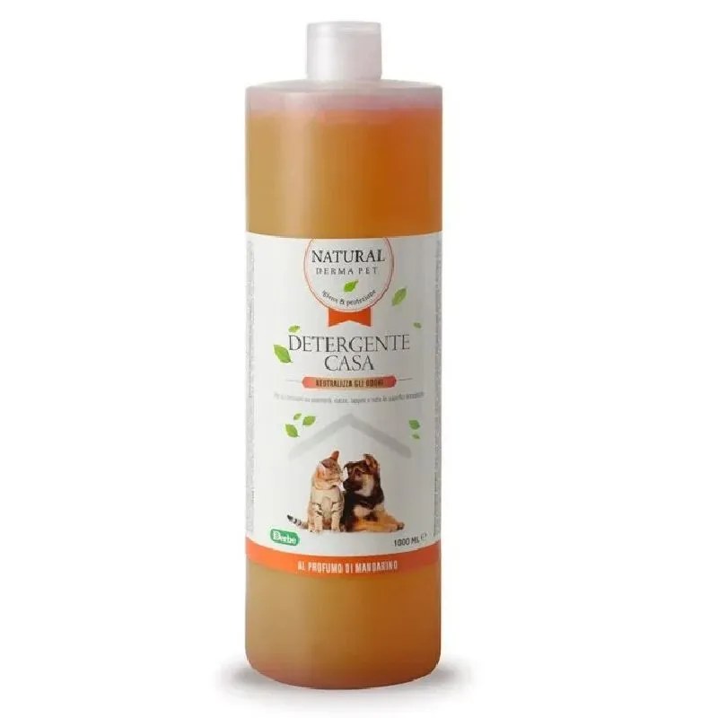 Natural Derma Pet Detergente Casa Mandarino valymo priemonė augintinių aplinkai, mandarinų aromato; 1000ml