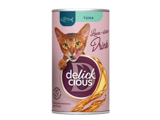 Delickcious Drink gėrimas su tunu katėms 5x140g