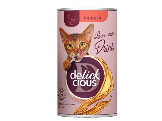 Delickcious Drink gėrimas su vištiena katėms 5x140g