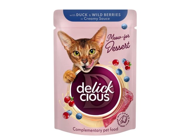 Delickcious konservai su antiena ir laukinėmis uogomis katėms 12x80g