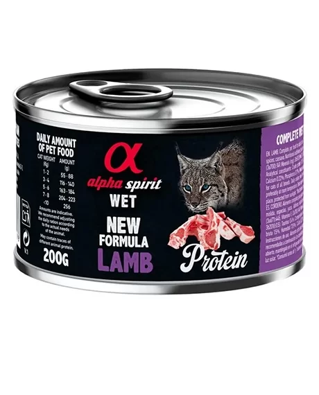 Alpha Spirit Wet konservai katėms su ėriena, 6x200 g