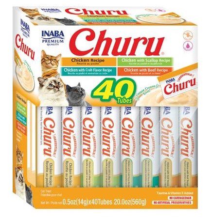 INABA Churu Variety box Chicken - skanėstas katėms - 40 x 14g