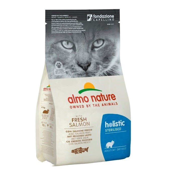 ALMO NATURE Holistic Sterilised Salmon - sausas kačių maistas - 2kg