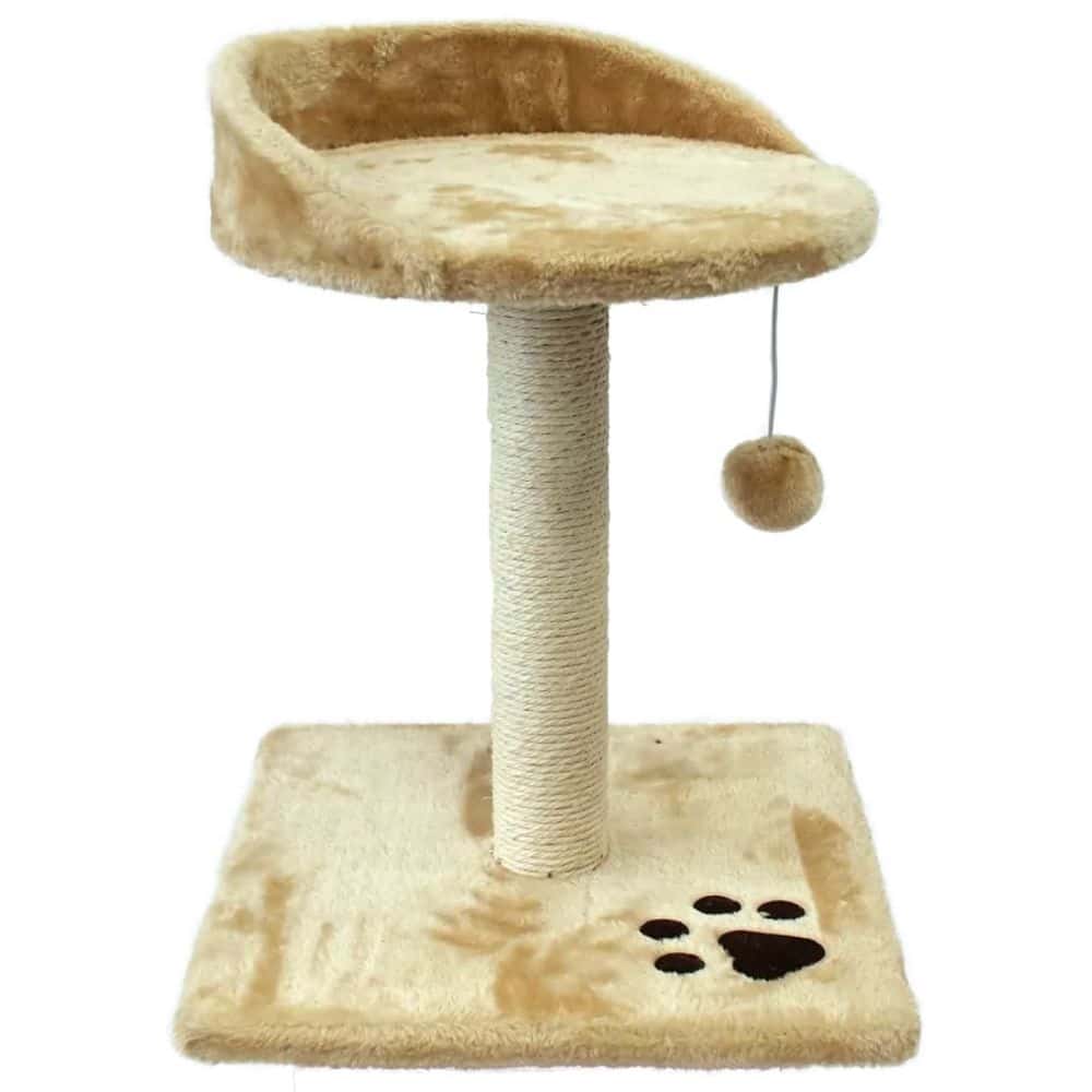 Magic Cat Lilly kačių gultuką su draskykle, 45 cm (tamsiai smėlio spalvos)