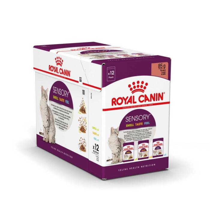 Royal Canin Sensory Smell Taste Feel Pack Gravy drėgnas maistas katėms, 85 g