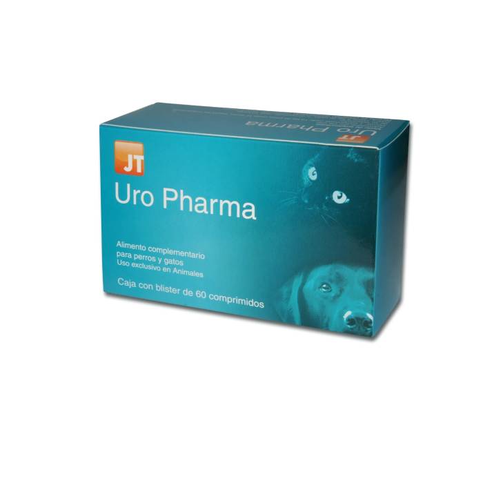 JT Pharma Uro Pharma papildai šunims ir katėms su inkstų nepakankamumo ir šlapimo takų ligų atvejais, 60 tablečių