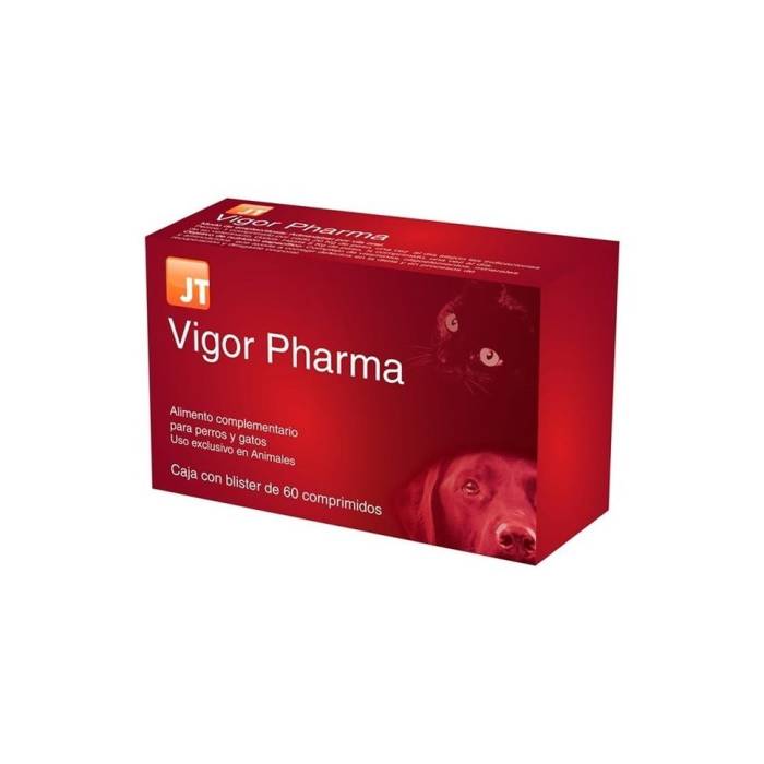 JT Pharma Vigor Pharma vitaminų, mikroelementų, mineralų ir aminorūgščių kompleksas šunims ir katėms, 60 tablečių