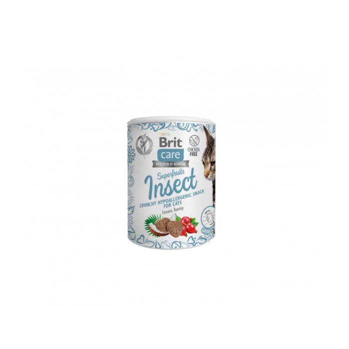 Brit Care Cat Superfruits Insect begrūdis skanėstas katėms, 100 g