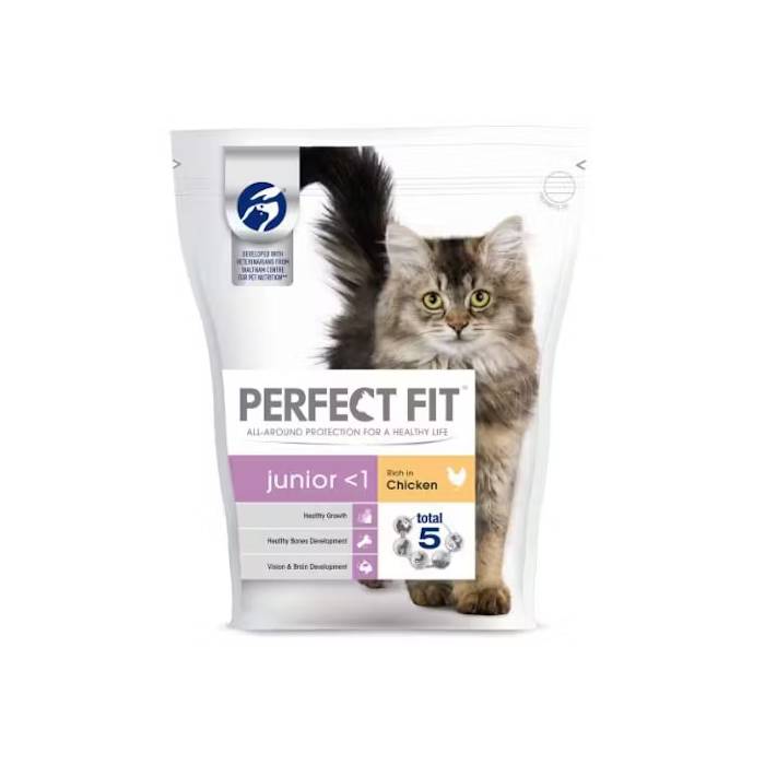 Perfect Fit Junior sausas maistas kačiukams su vištiena, 750 g