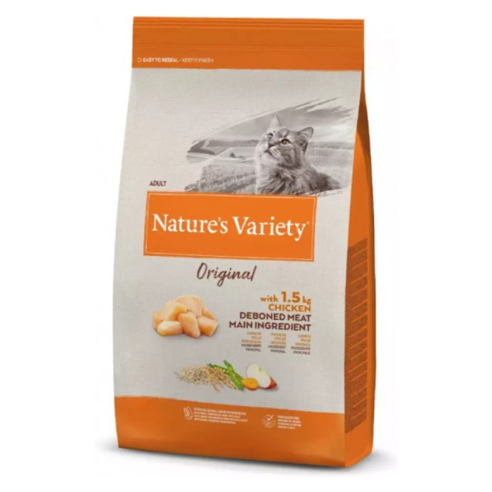 Nature's Variety Original Adult Chicken sausas maistas katėms, 7 kg