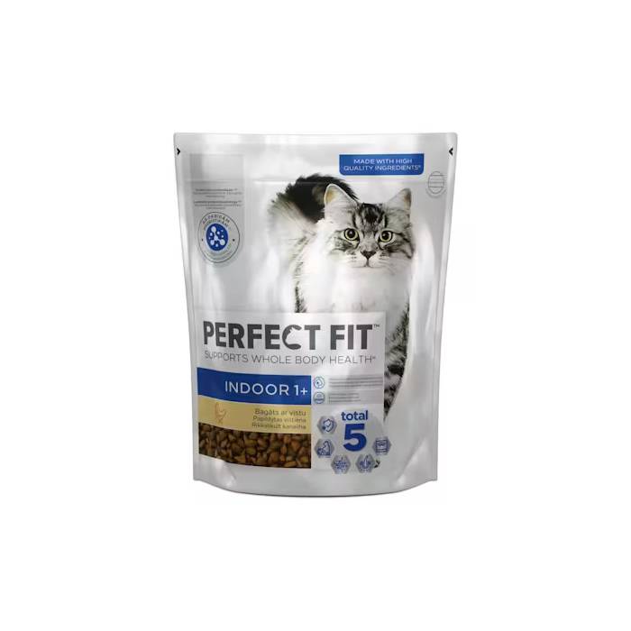 Perfect Fit sausas maistas kambarinėms katėms su vištiena, 750 g