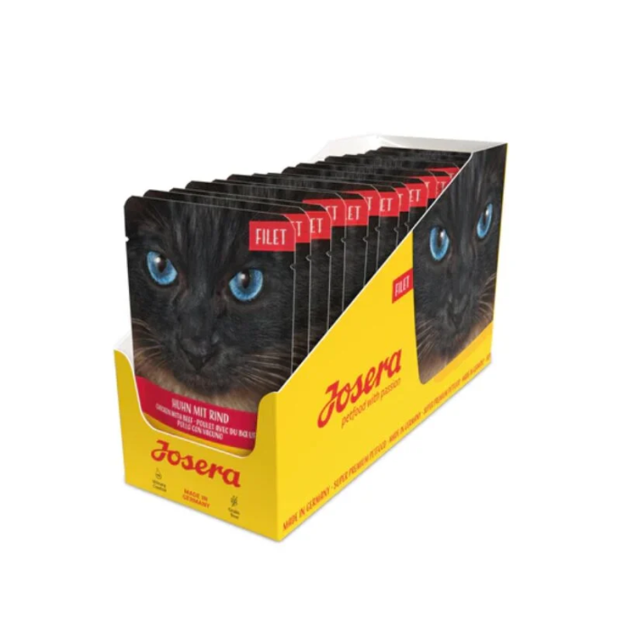 Josera Filet Chicken with Beef begrūdis konservuotas maistas katėms vištienos filė su jautiena, 16x70 g
