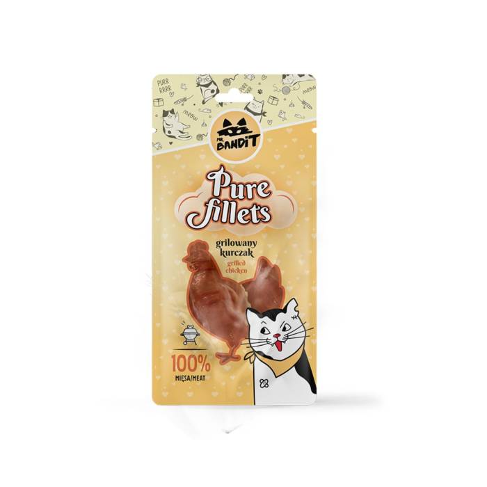 Mr. Bandit Pure Fillets skanėstai katėms su vištiena, 30 g