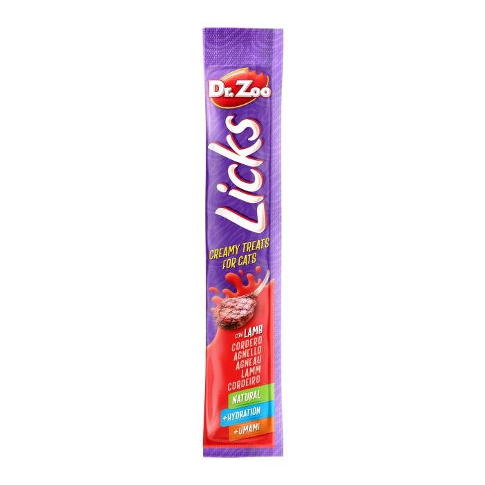 Dr. Zoo Licks skanėstas katėms su ėriena, 36 x 15 g