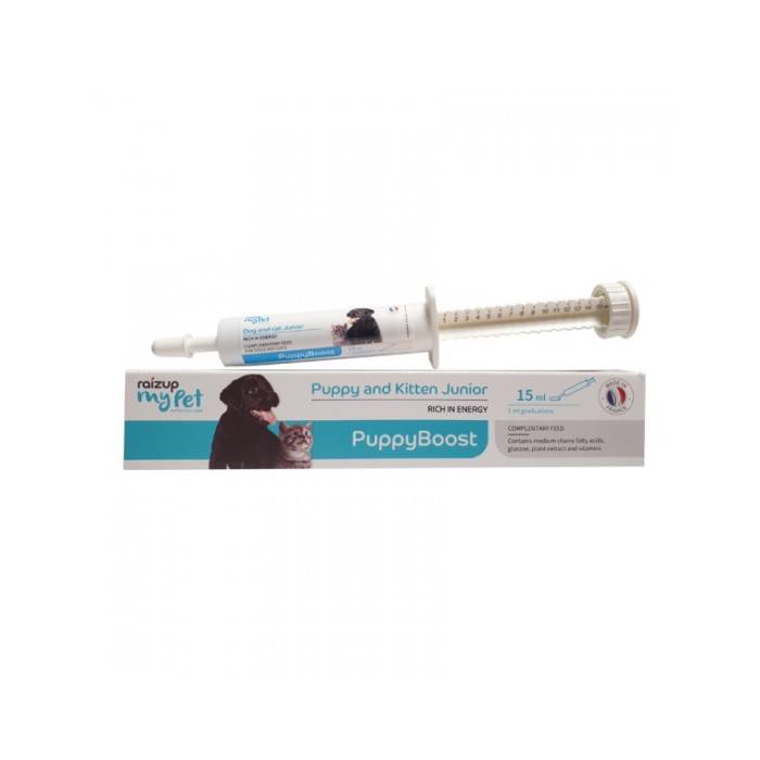 Raizup Nutrition Care Puppyboost energetinis ėdalo papildas naujagimiams šuniukams ir kačiukams, 15 ml