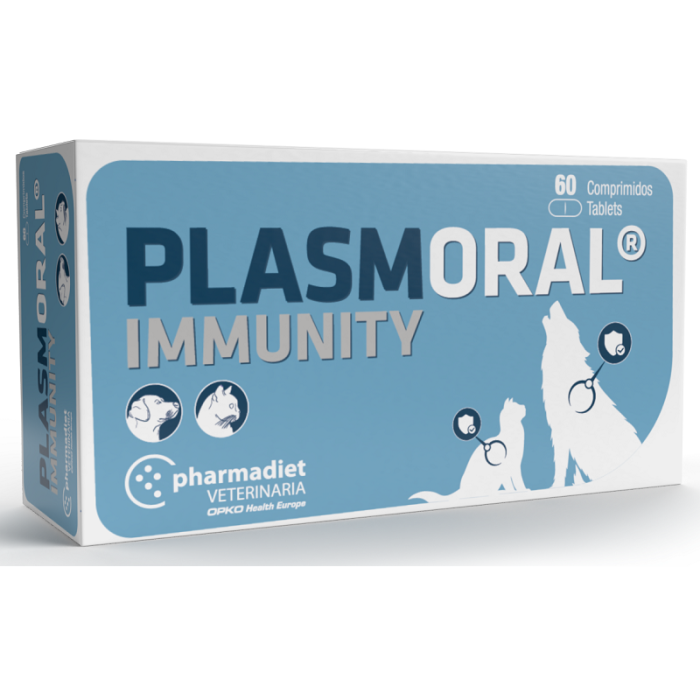 Pharmadiet Plasmoral Immunity papildai šunims ir katėms imunitetui stiprinti, 60 tablečių
