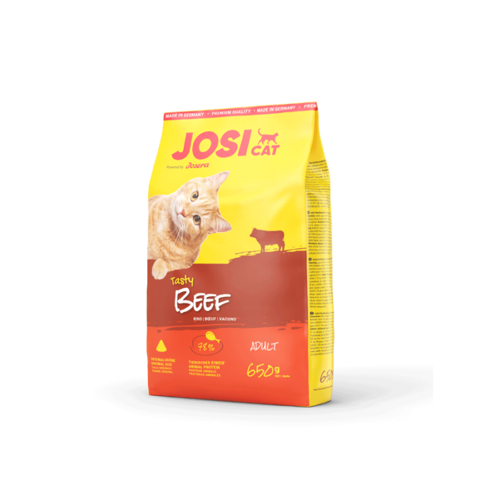 JosiCat Tasty Beef sausas maistas katėms su jautiena, 650 g