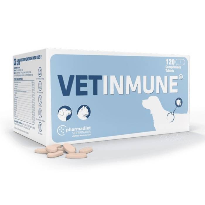 Pharmadiet Vetinmune papildai šunims ir katėms imunitetui stiprinti, 120 tablečių