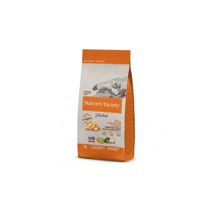 Nature's Variety Selected Sterilized Chicken begrūdis, sausas maistas sterilizuotoms katėms, 1,25 kg