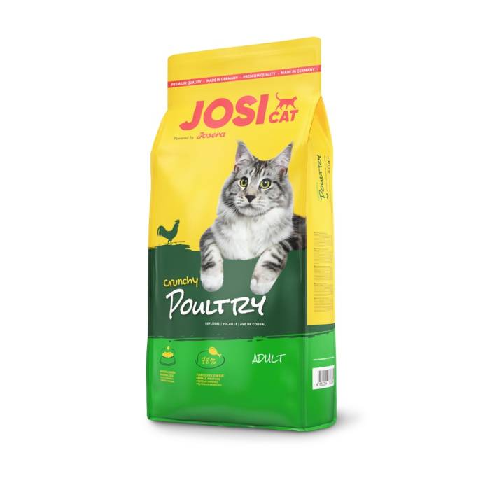 JosiCat Crunchy Chicken sausas maistas katėms su vištiena, 650 g