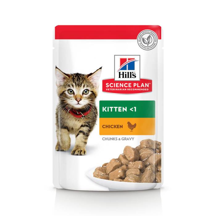 Hill's Science Plan Kitten Chicken drėgnas maistas kačiukams, 85g