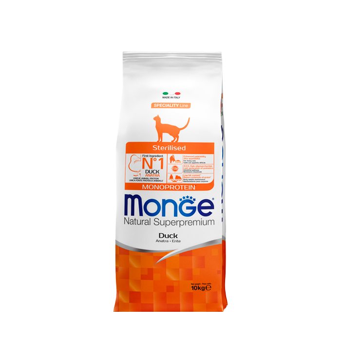 Monge Best For Breeders Natural Superpremium sausas maistas sterilizuotoms katėms su antiena, 10 kg