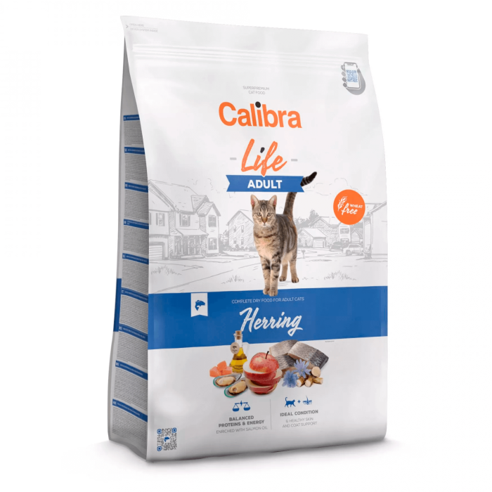 Calibra Cat Life Adult Herring sausas maistas katėms, 6 kg
